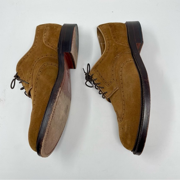 POLO RALPH LAUREN Brenton Suede Wingtip in New Pale Russet Size 10D main image 6